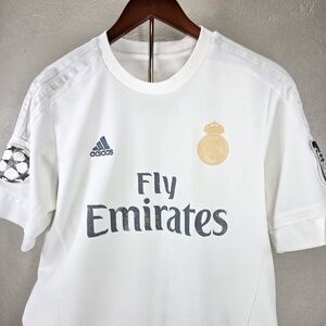 Adidas Real Madrid 2015-2016 Home UCL Soccer Jersey Sz L